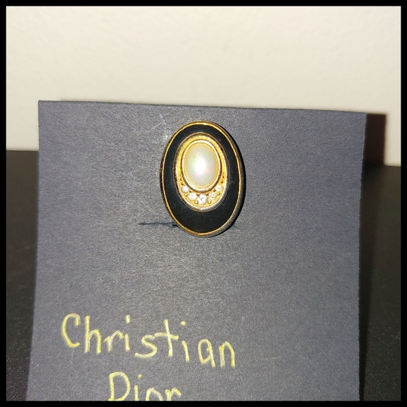 Vintage Christian Dior Single Clip-On Earring, Marked - Picture 3 of 6